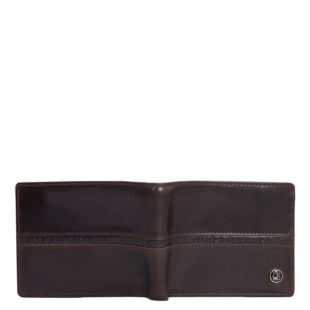 Brown Bifold Leather Mens Wallet
