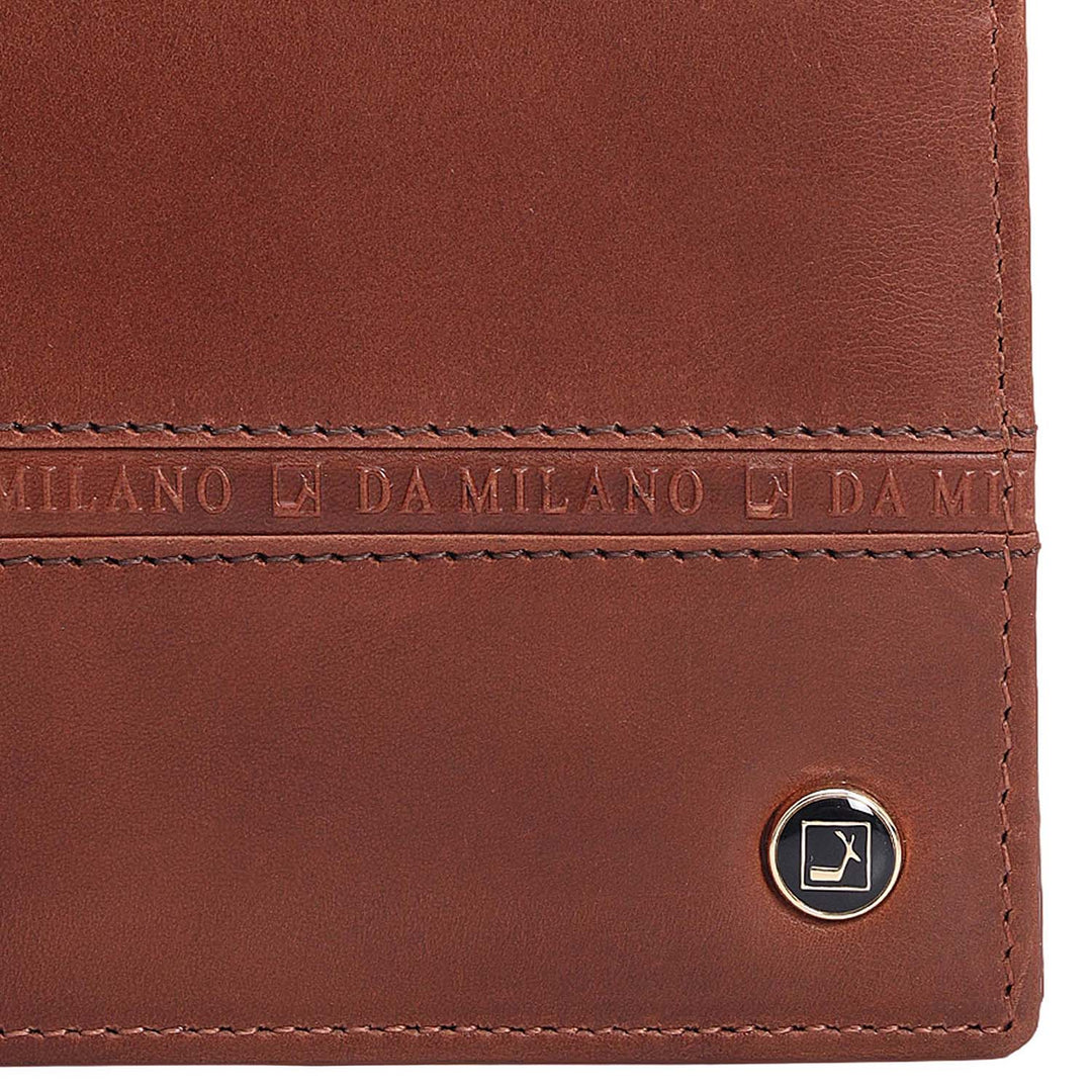 Cognac Bifold Leather Mens Wallet