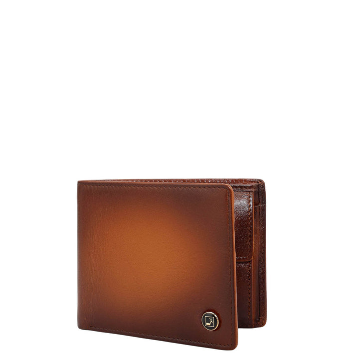 Honey Bifold Leather Mens Wallet