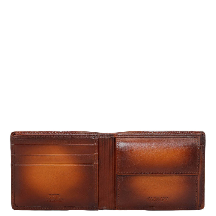 Honey Bifold Leather Mens Wallet