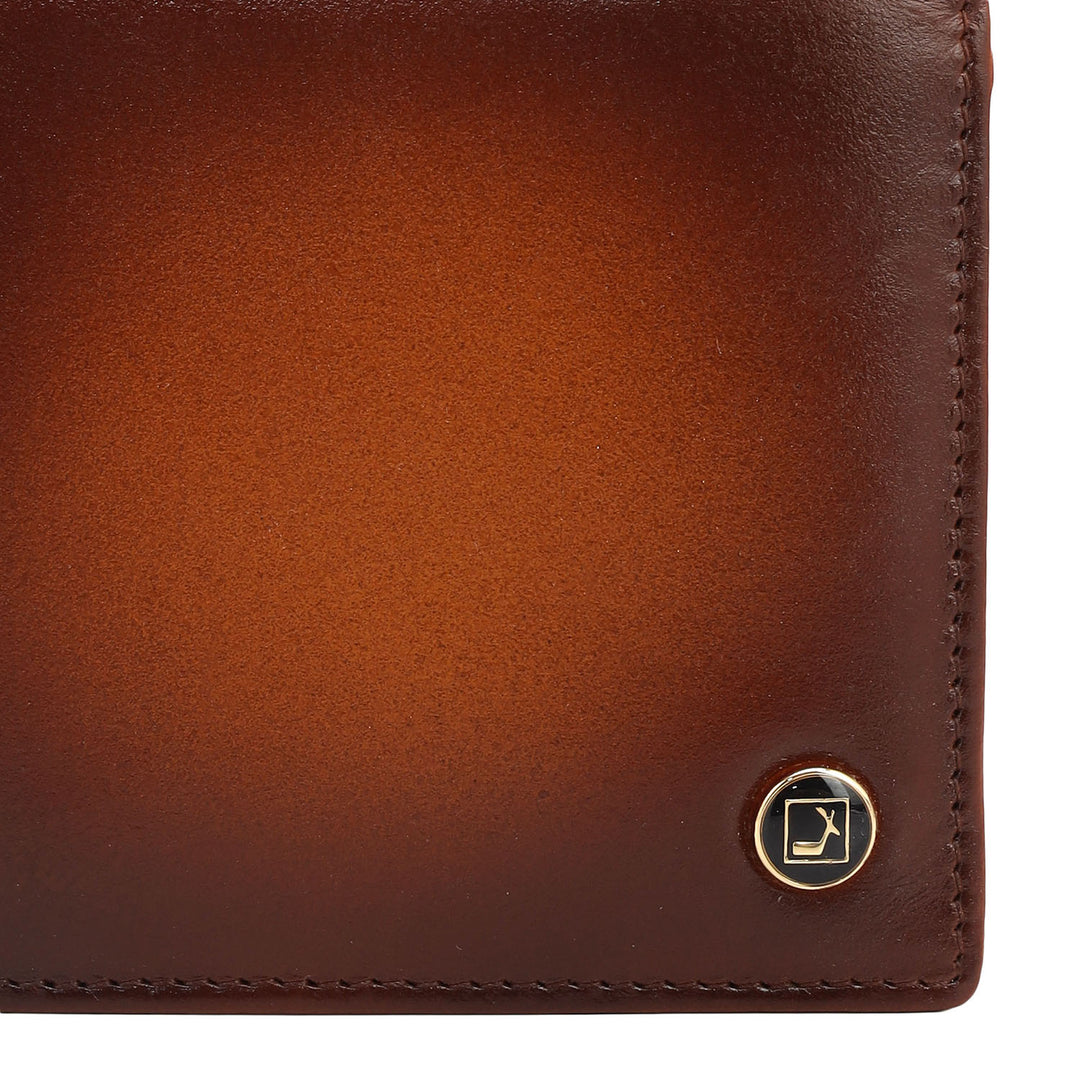 Honey Bifold Leather Mens Wallet