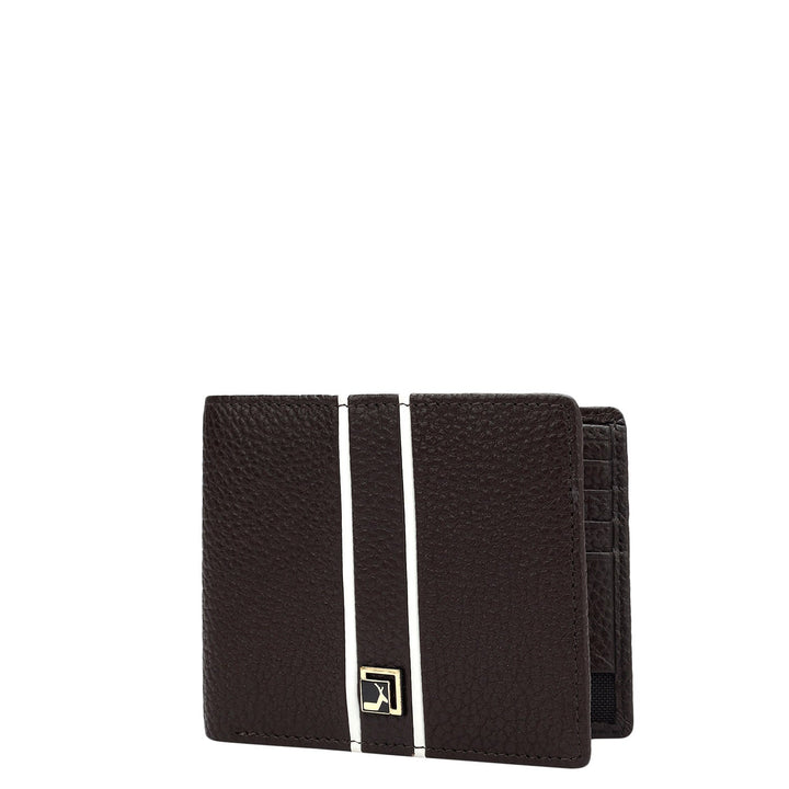 Chocolate Bifold Leather Mens Wallet