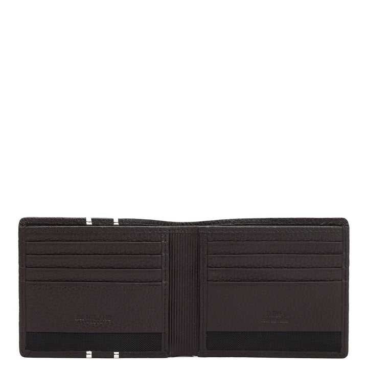 Chocolate Bifold Leather Mens Wallet