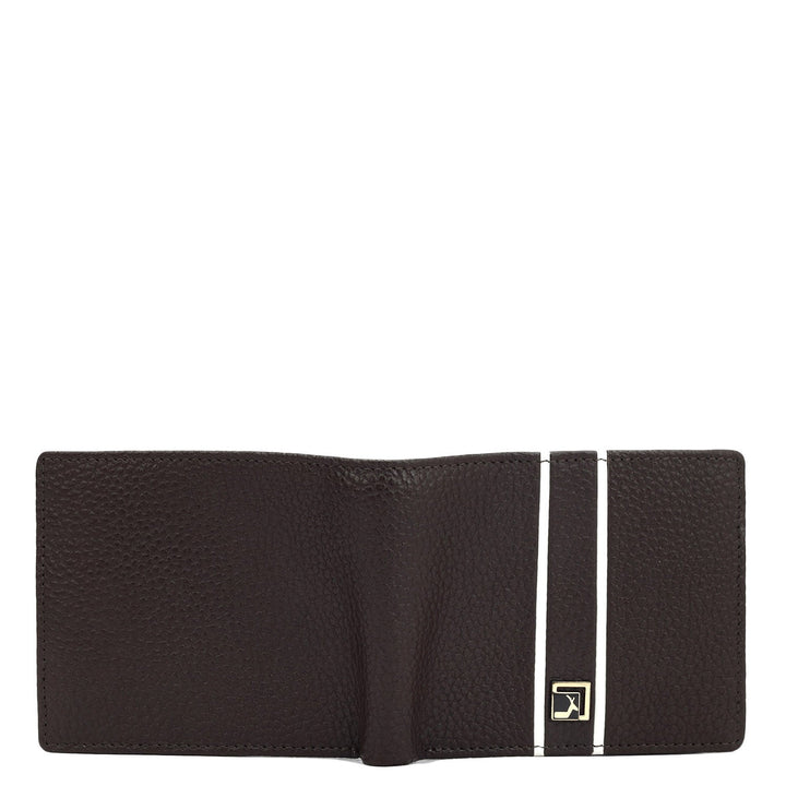 Chocolate Bifold Leather Mens Wallet
