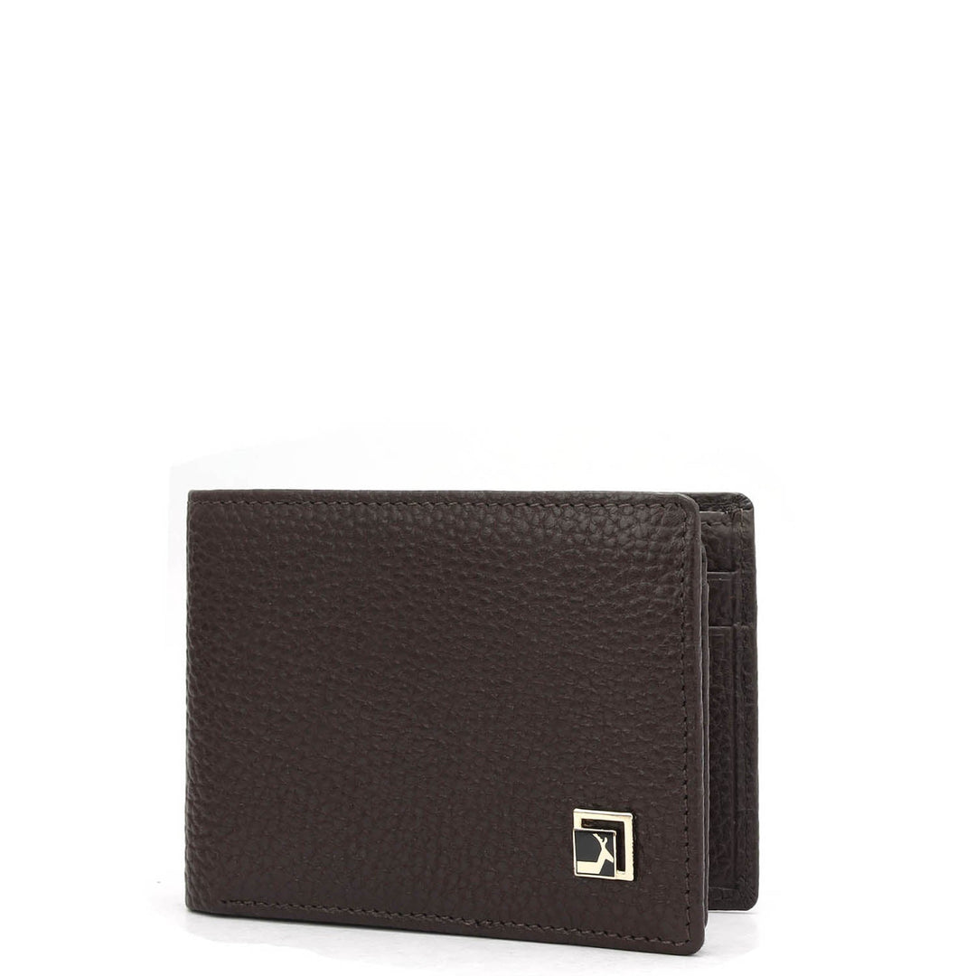 Chocolate Bifold Leather Mens Wallet