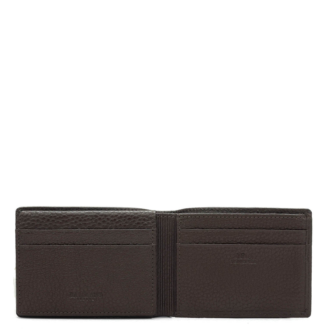 Chocolate Bifold Leather Mens Wallet