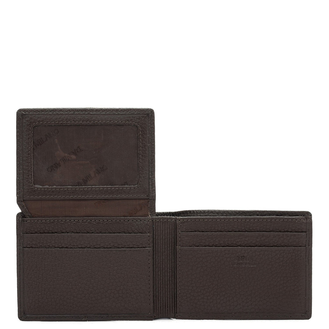 Chocolate Bifold Leather Mens Wallet