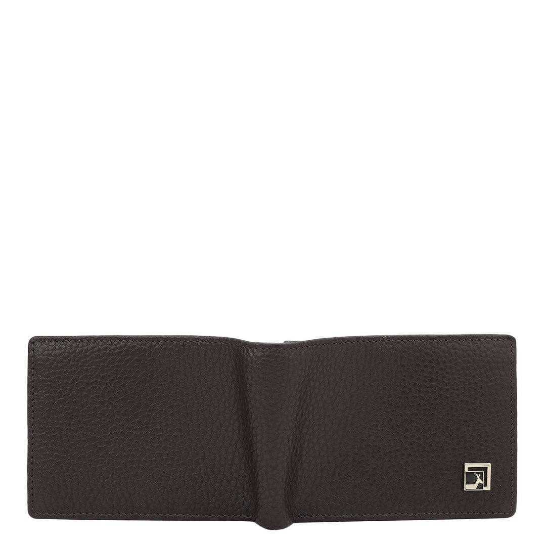Chocolate Bifold Leather Mens Wallet
