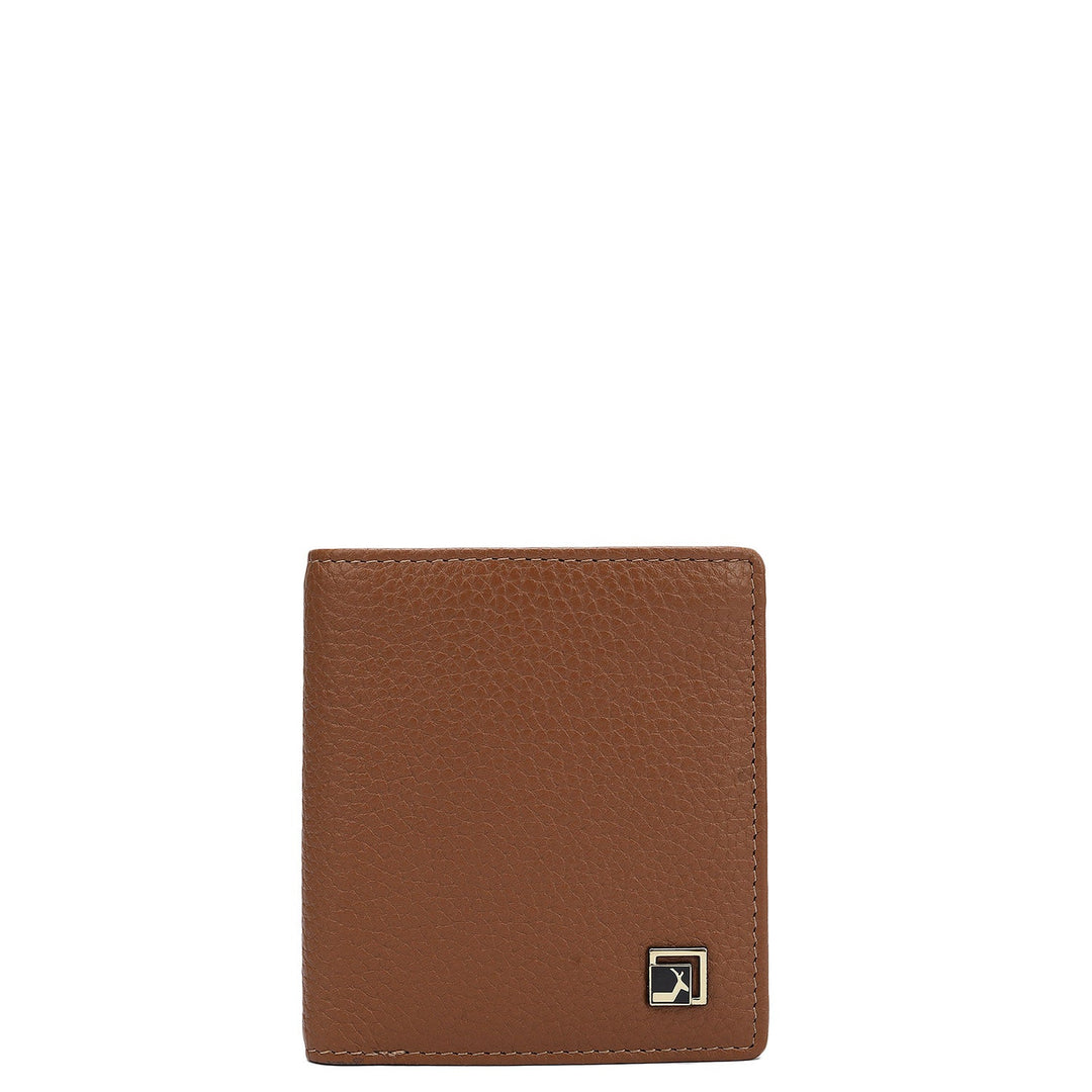 Cognac Bifold Leather Mens Wallet