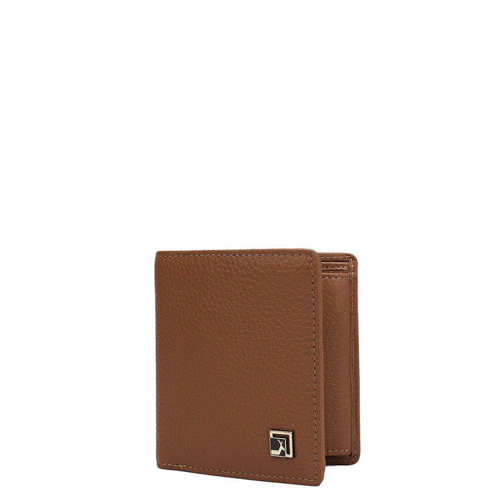 Cognac Bifold Leather Mens Wallet