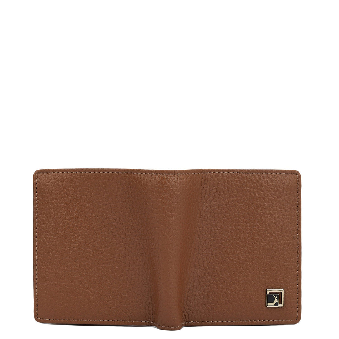 Cognac Bifold Leather Mens Wallet