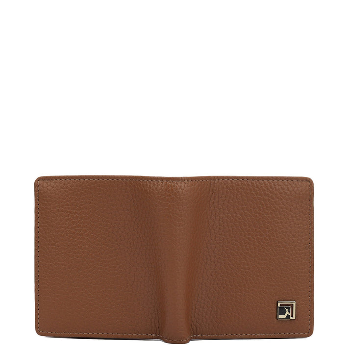 Cognac Bifold Leather Mens Wallet