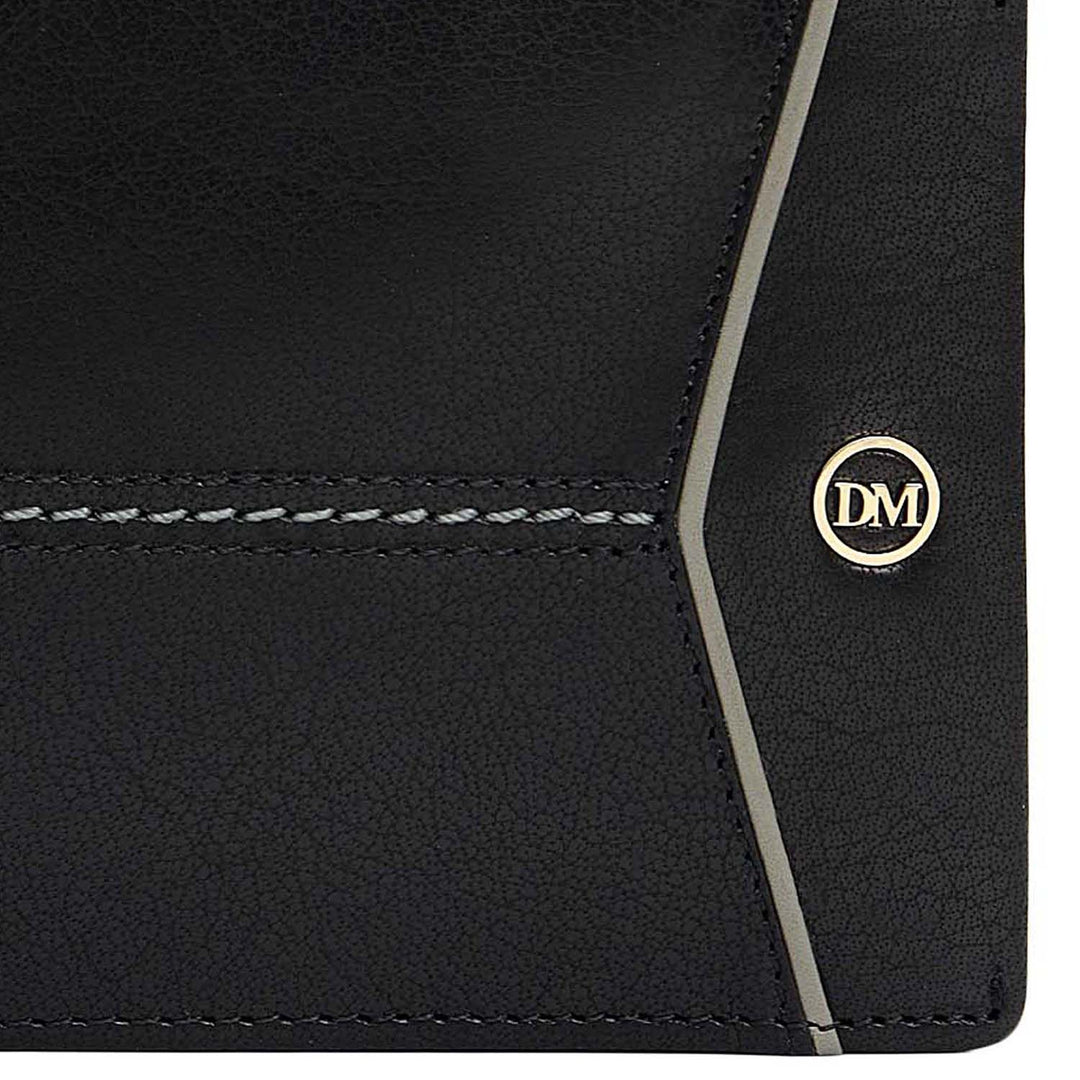 Black Bifold Leather Mens Wallet