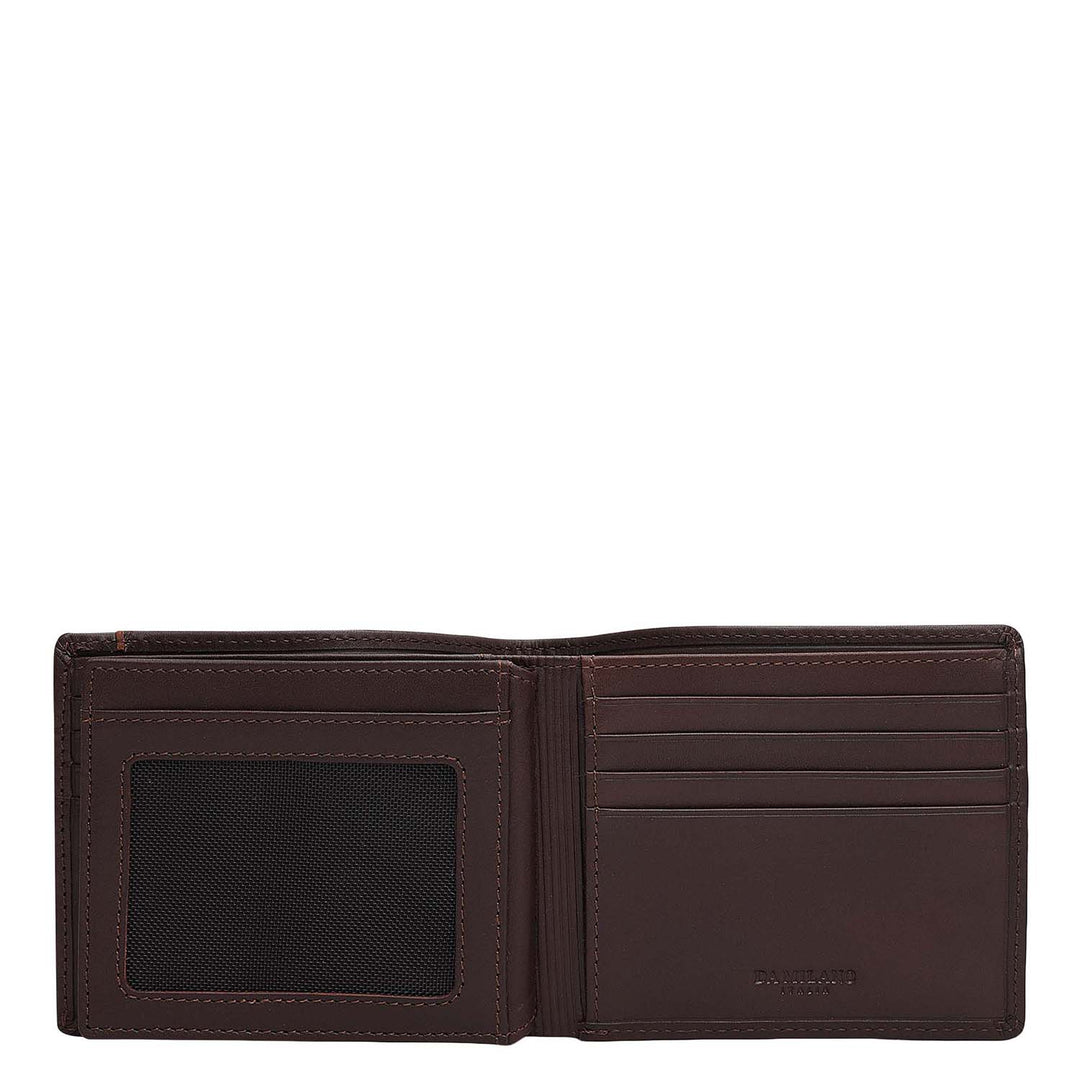 Brown Bifold Leather Mens Wallet
