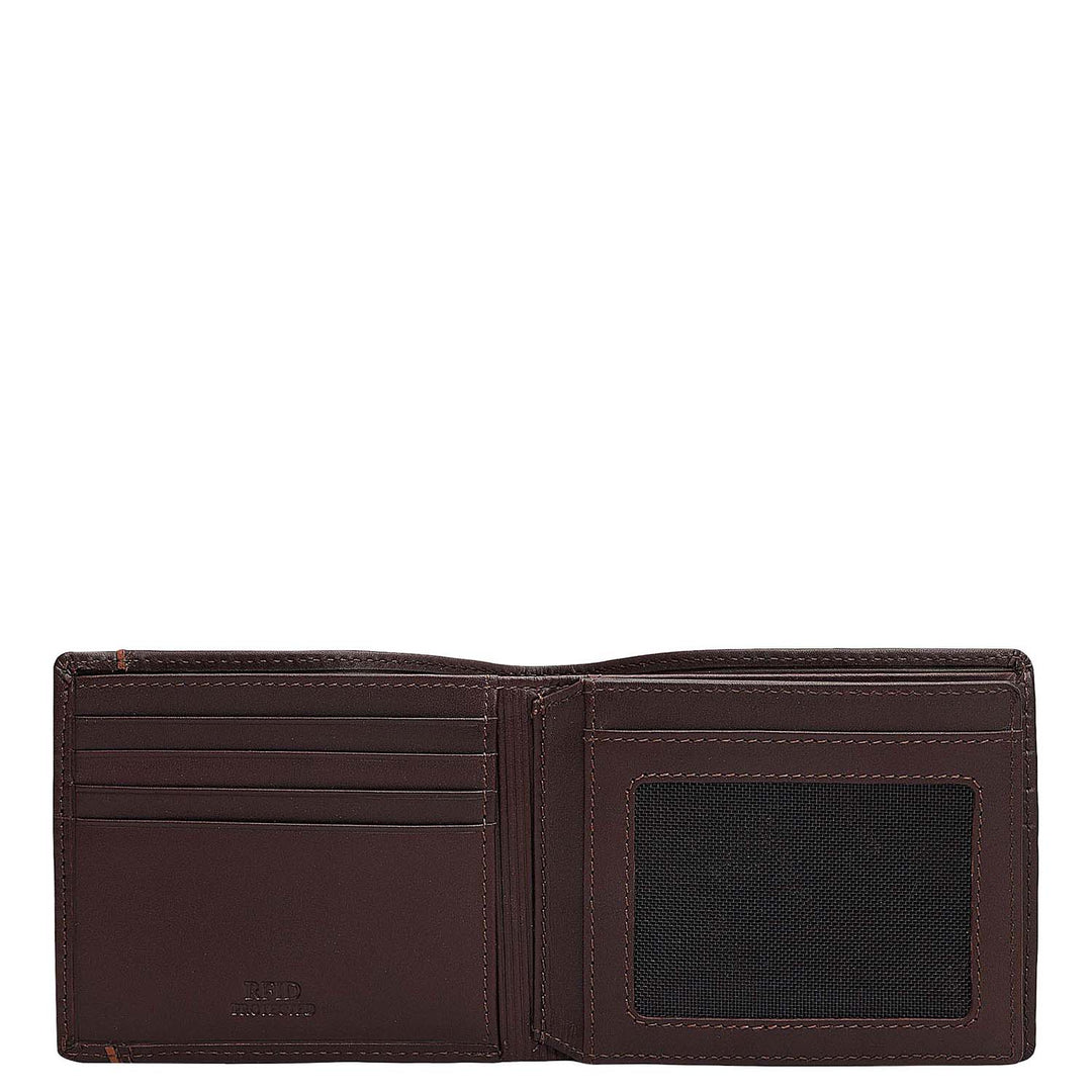 Brown Bifold Leather Mens Wallet