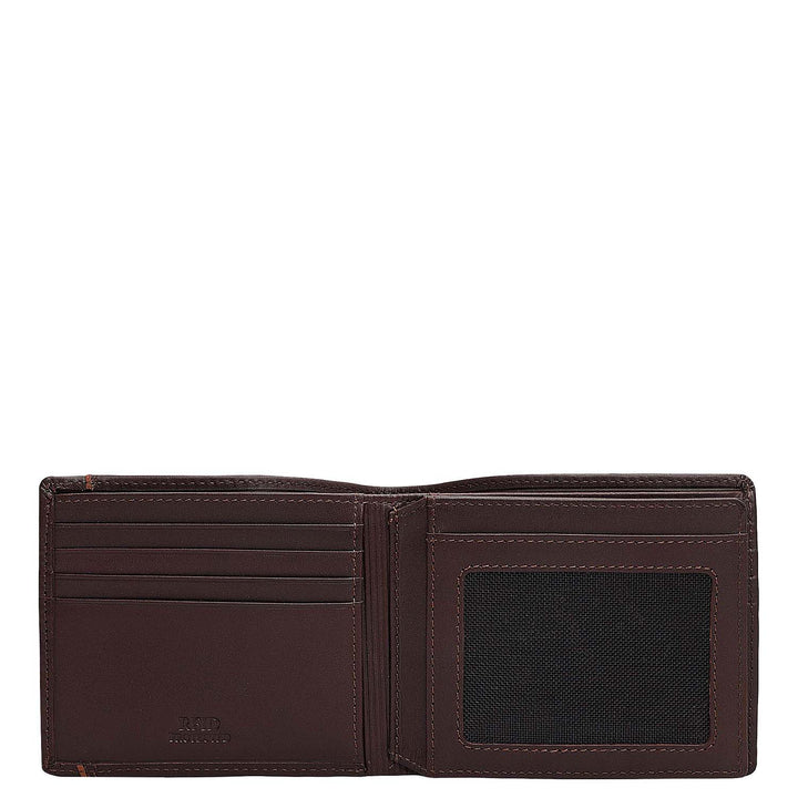 Brown Bifold Leather Mens Wallet
