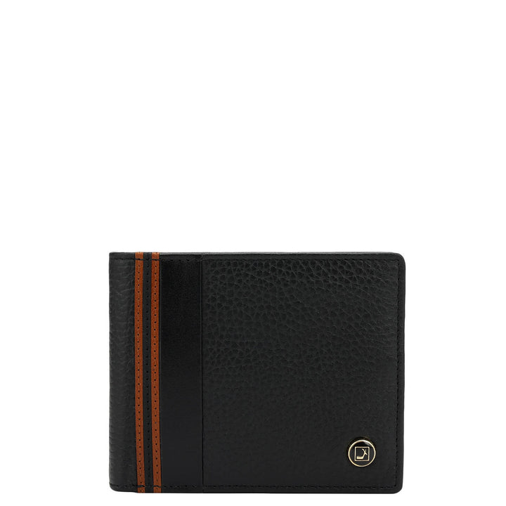 Black Bifold Leather Mens Wallet