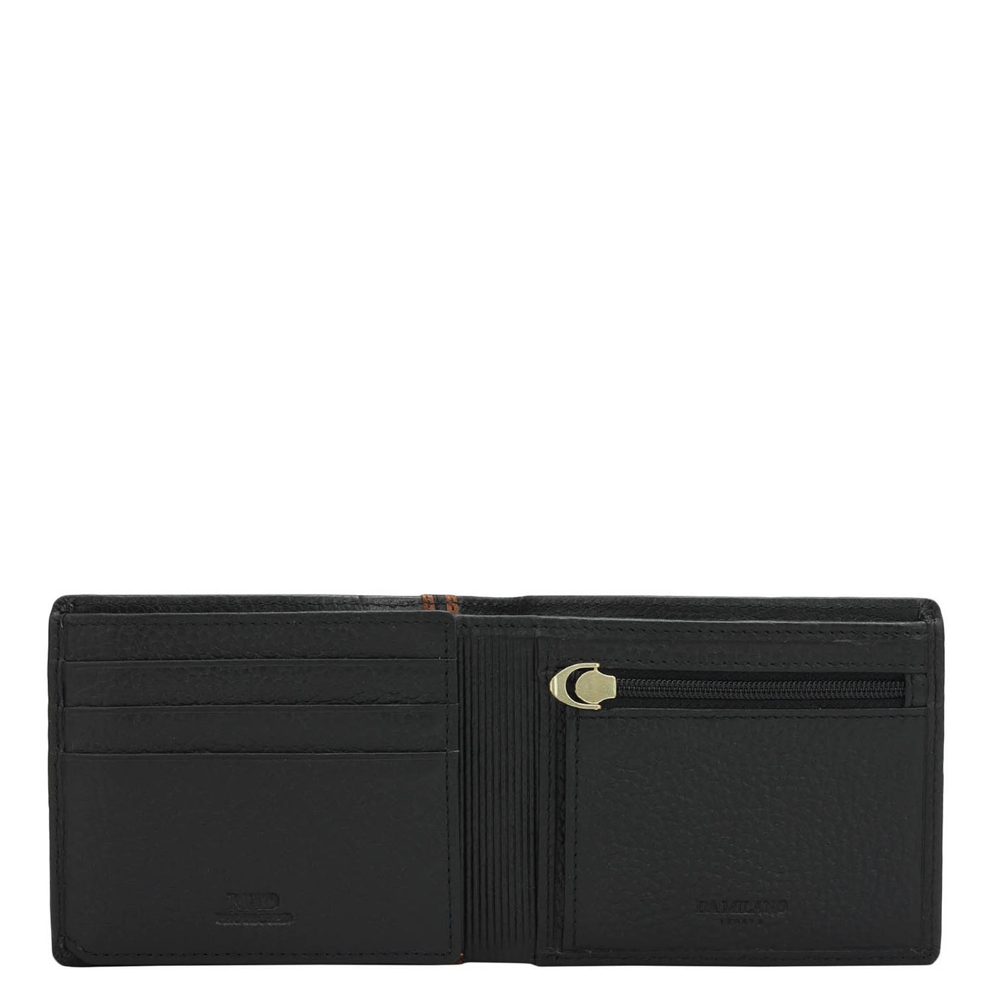 Black Bifold Leather Mens Wallet