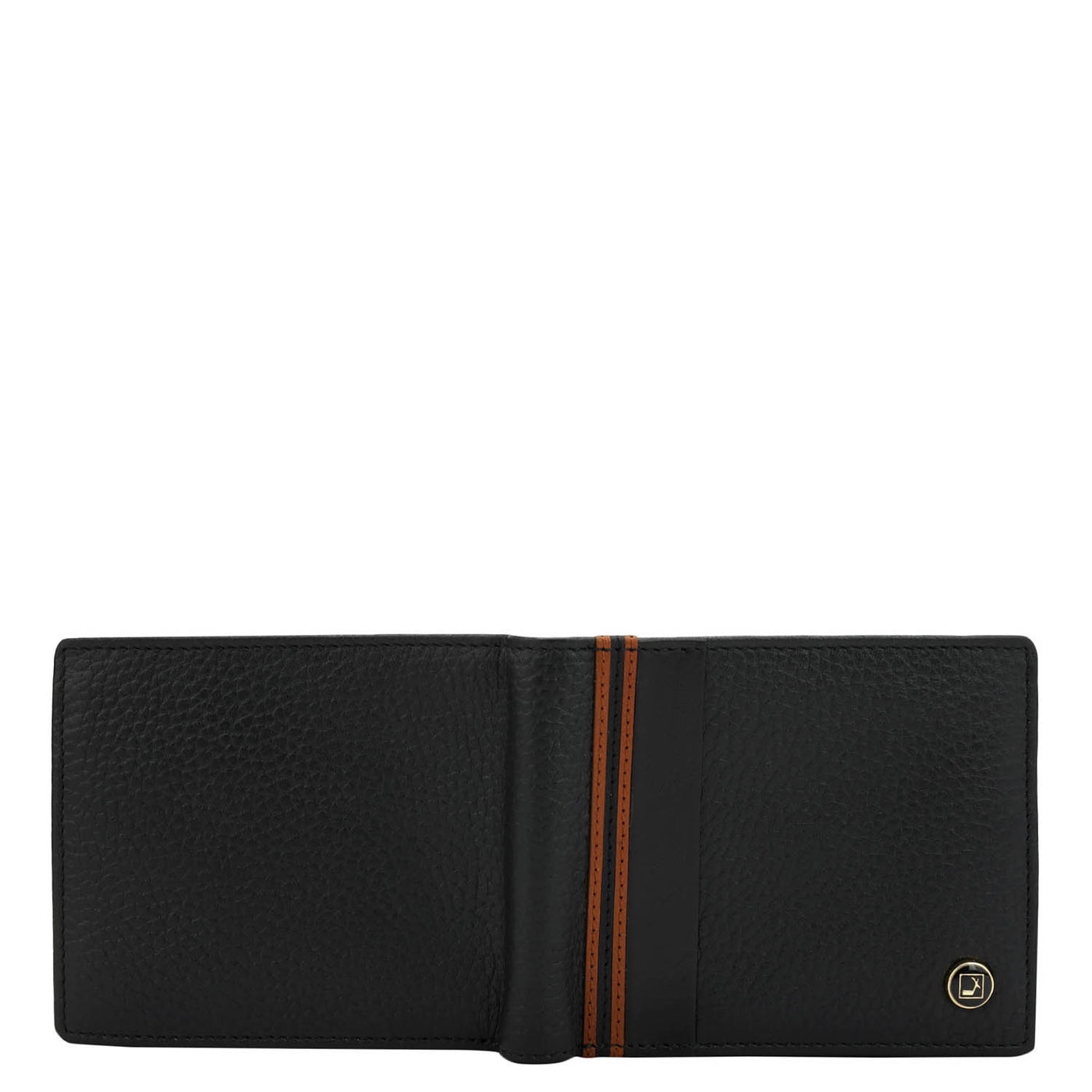 Black Bifold Leather Mens Wallet