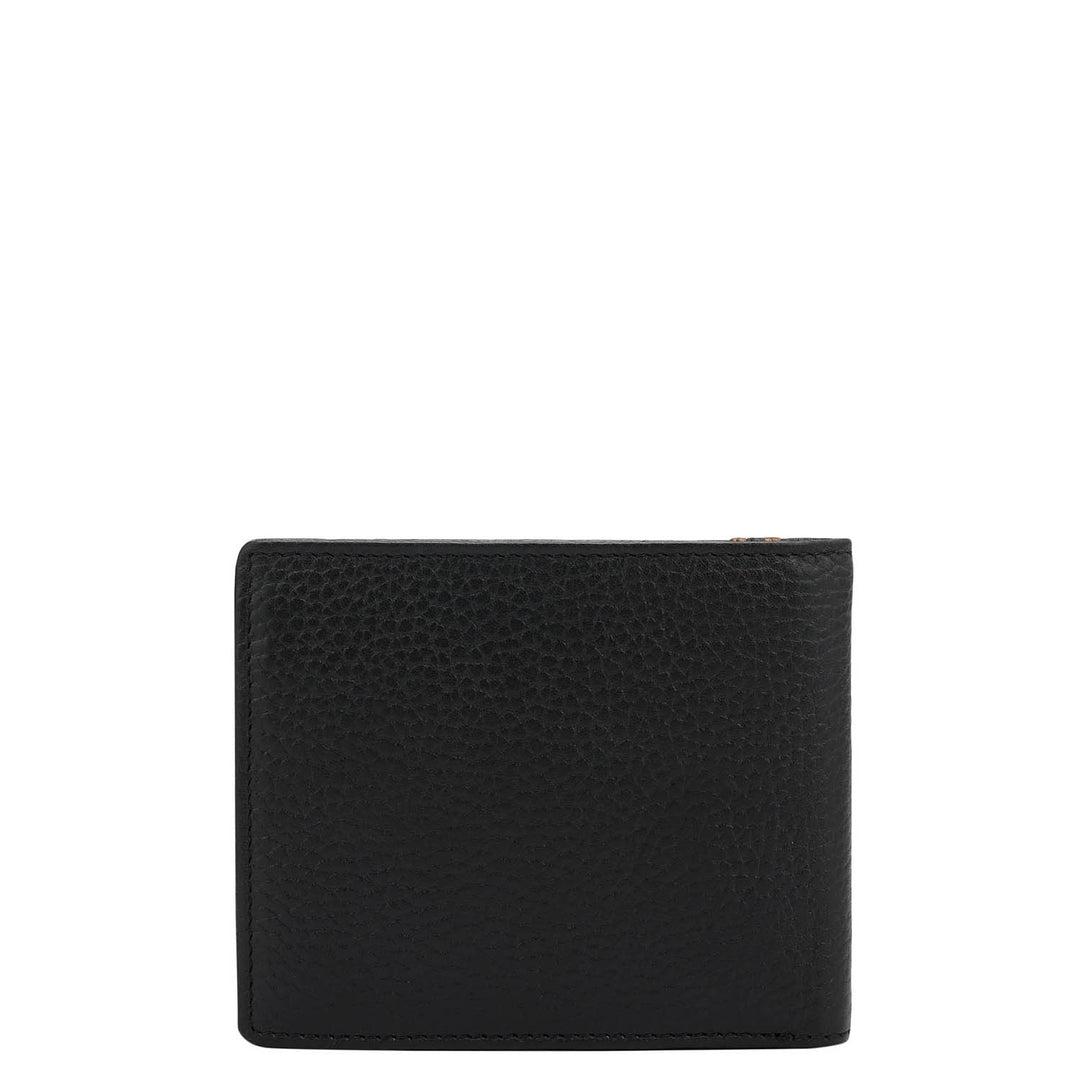 Black Bifold Leather Mens Wallet