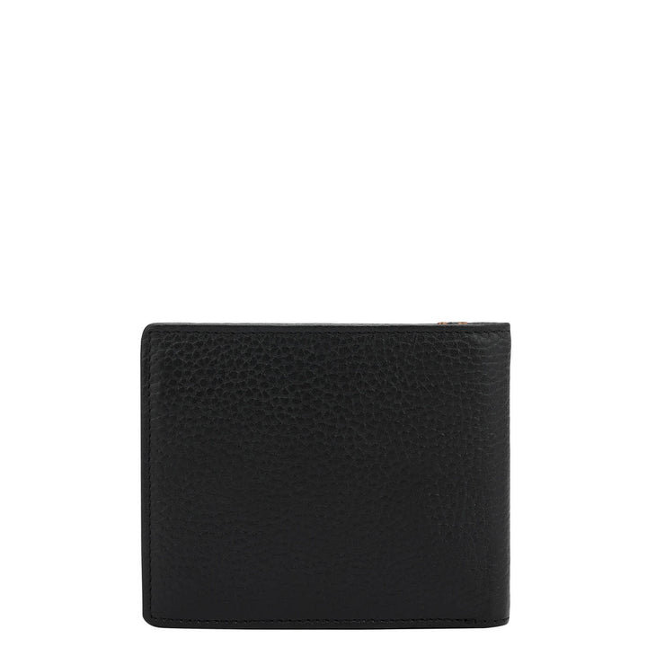 Black Bifold Leather Mens Wallet