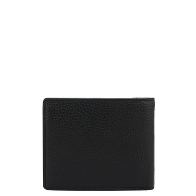 Black Bifold Leather Mens Wallet