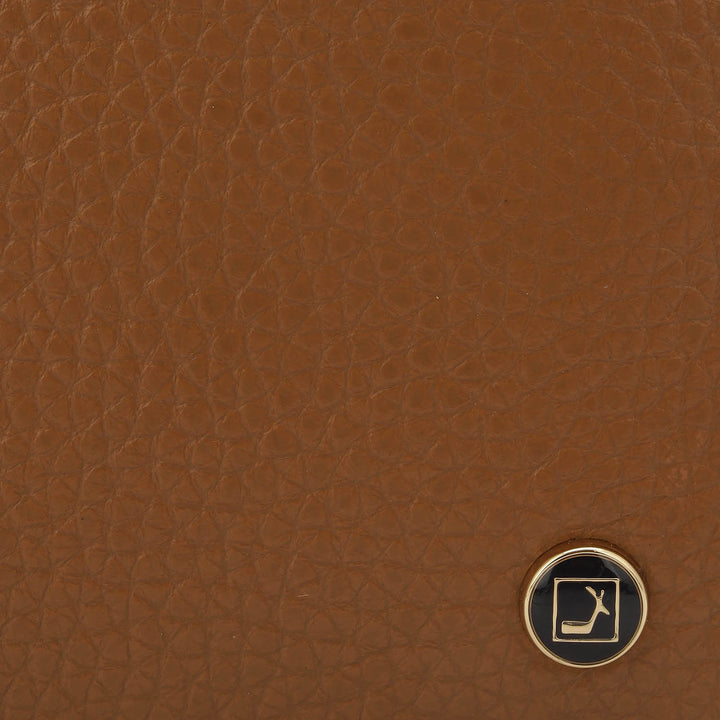 Cognac Bifold Leather Mens Wallet