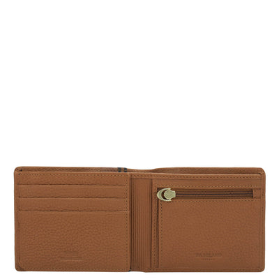 Tan Bifold Leather Mens Wallet
