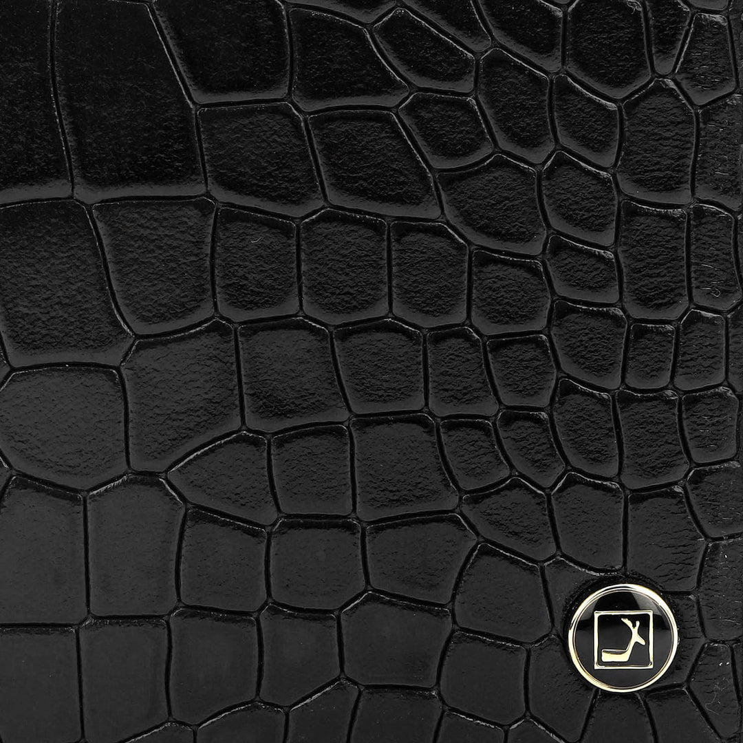 Black Bifold Leather Mens Wallet