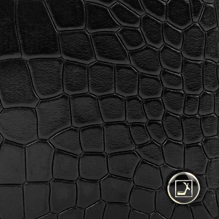 Black Bifold Leather Mens Wallet