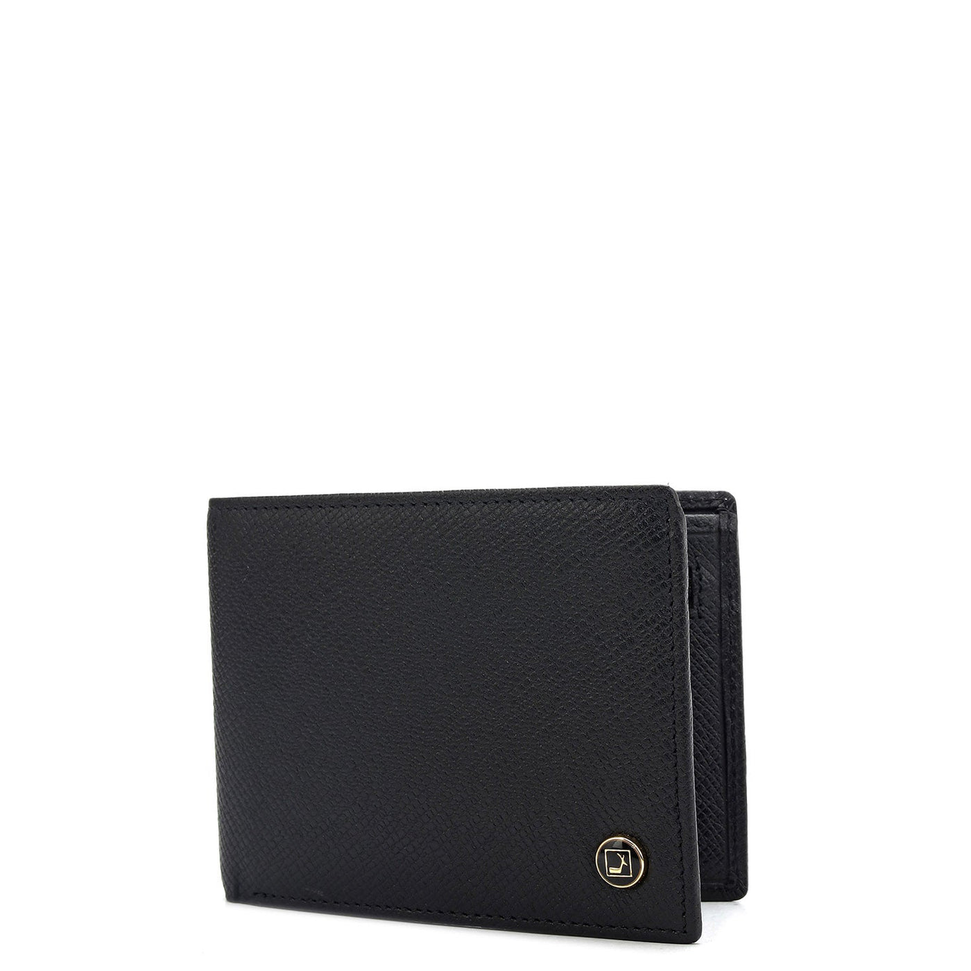 Black Bifold Leather Mens Wallet