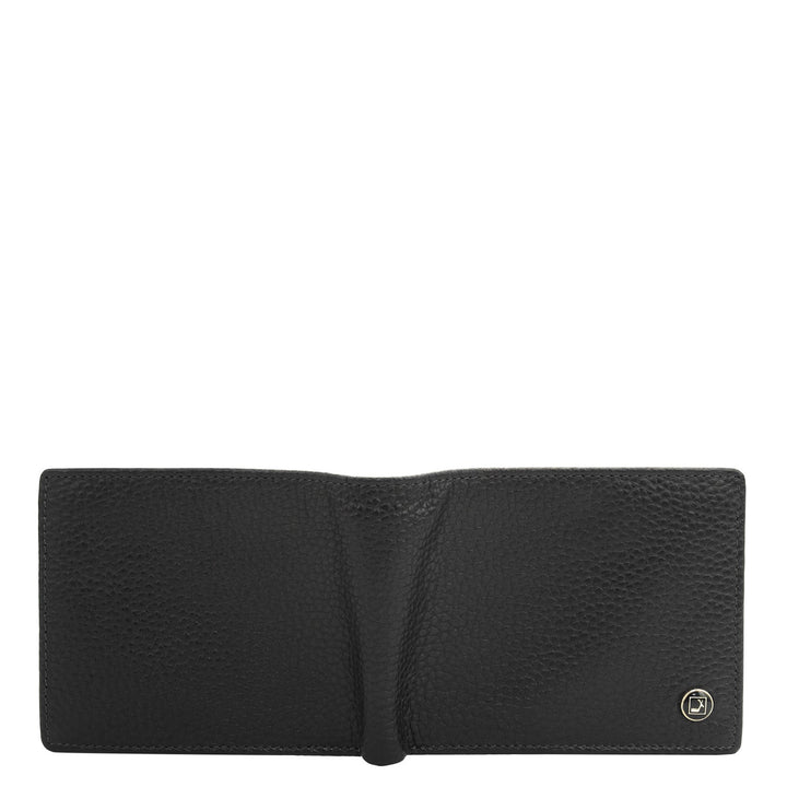 Black Bifold Leather Mens Wallet
