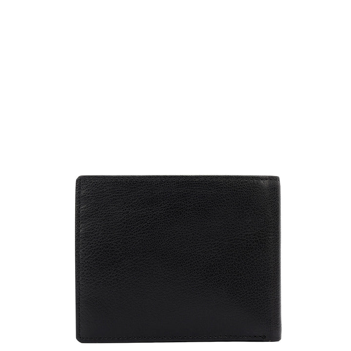 Black Bifold Leather Mens Wallet