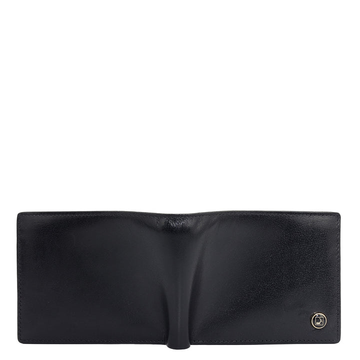 Black Bifold Leather Mens Wallet