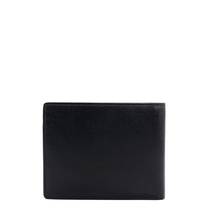 Black Bifold Leather Mens Wallet