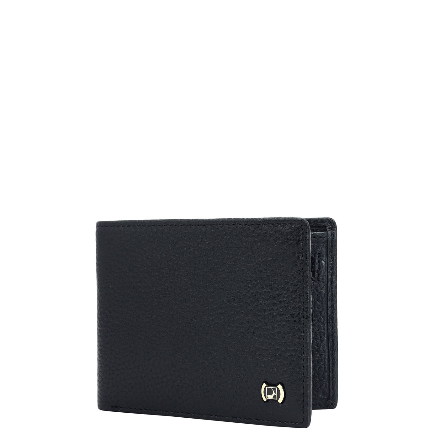 Black Bifold Leather Mens Wallet