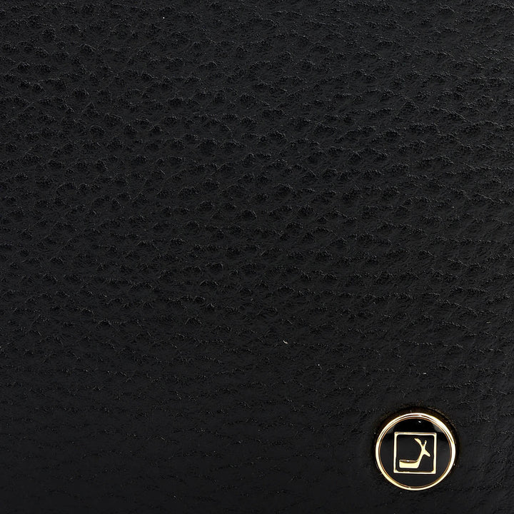 Black Bifold Leather Mens Wallet