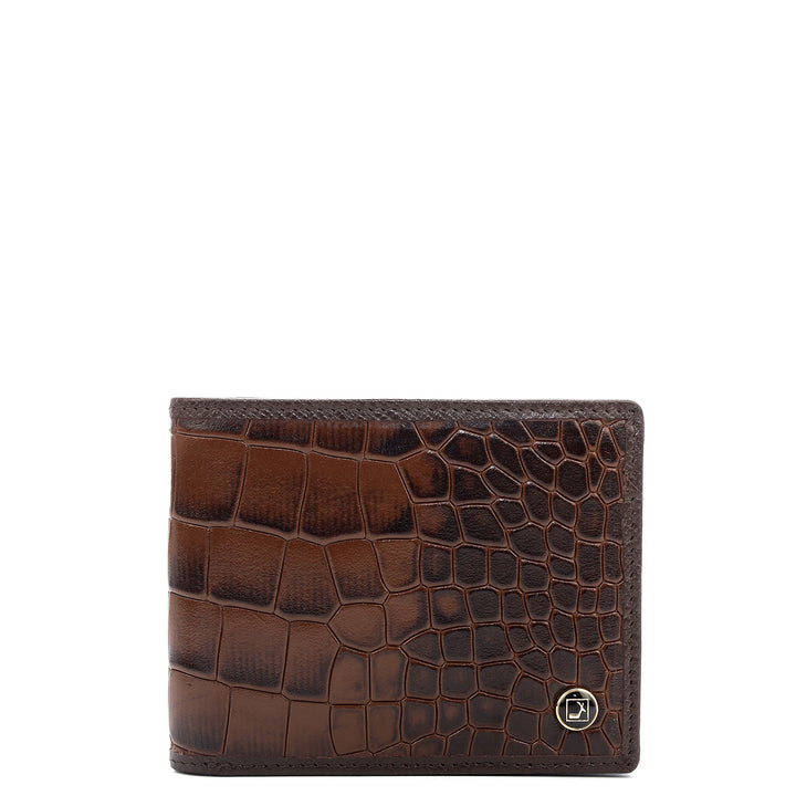 Brown Bifold Leather Mens Wallet