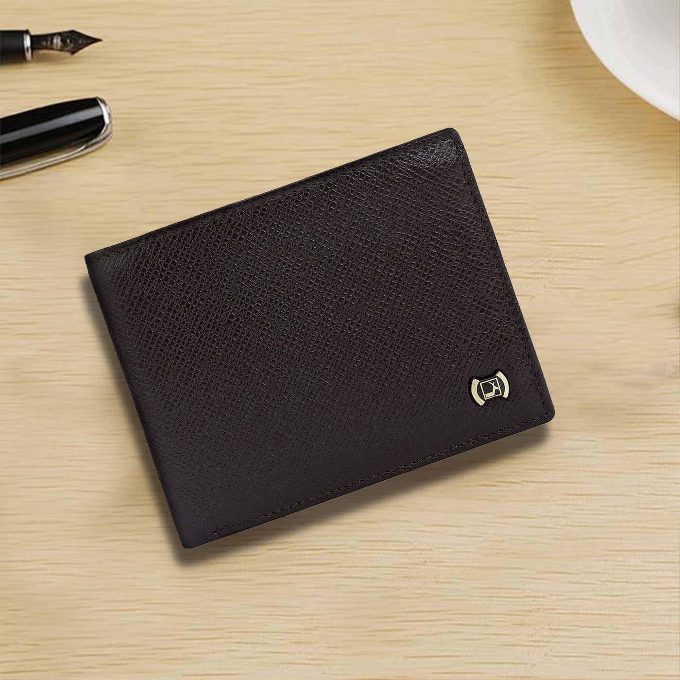 Chocolate Bifold Leather Mens Wallet