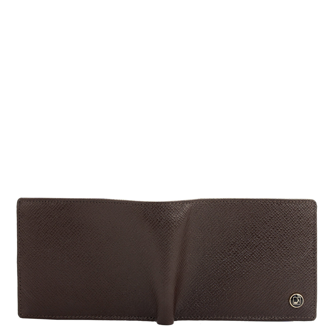 Chocolate Bifold Leather Mens Wallet