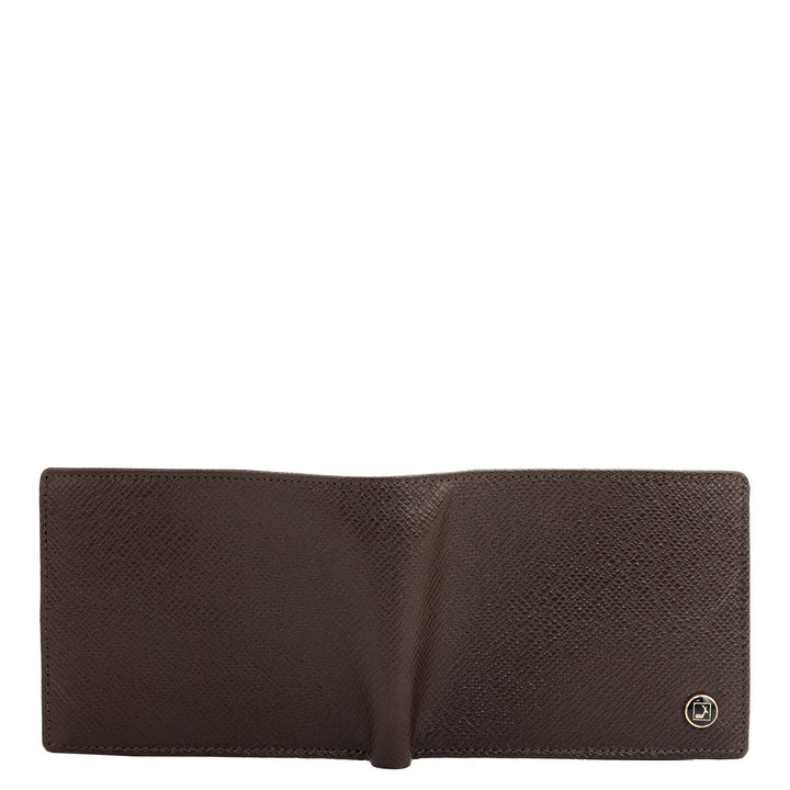 Chocolate Bifold Leather Mens Wallet