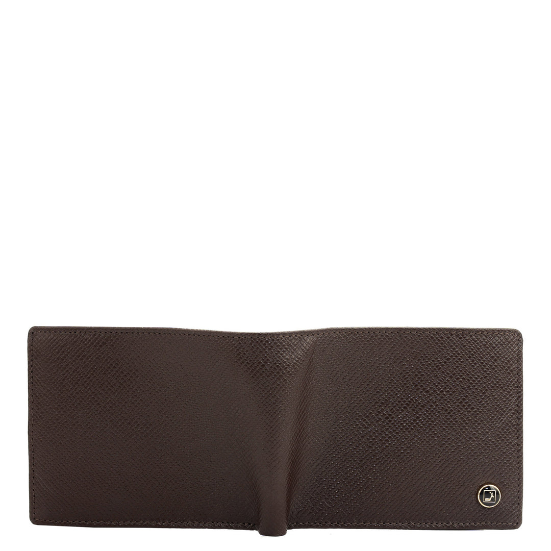 Chocolate Bifold Leather Mens Wallet
