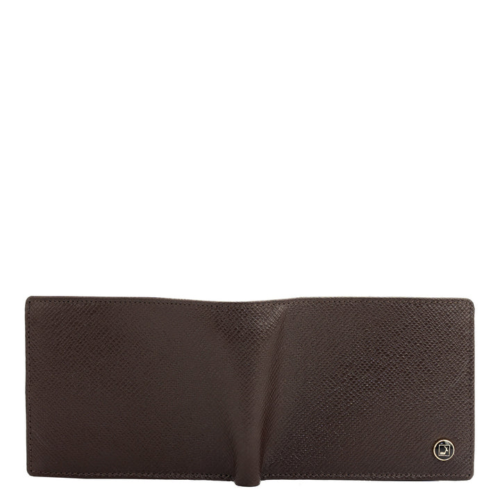 Chocolate Bifold Leather Mens Wallet