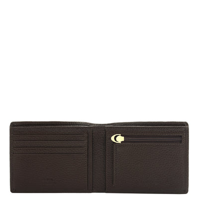 Chocolate Bifold Leather Mens Wallet