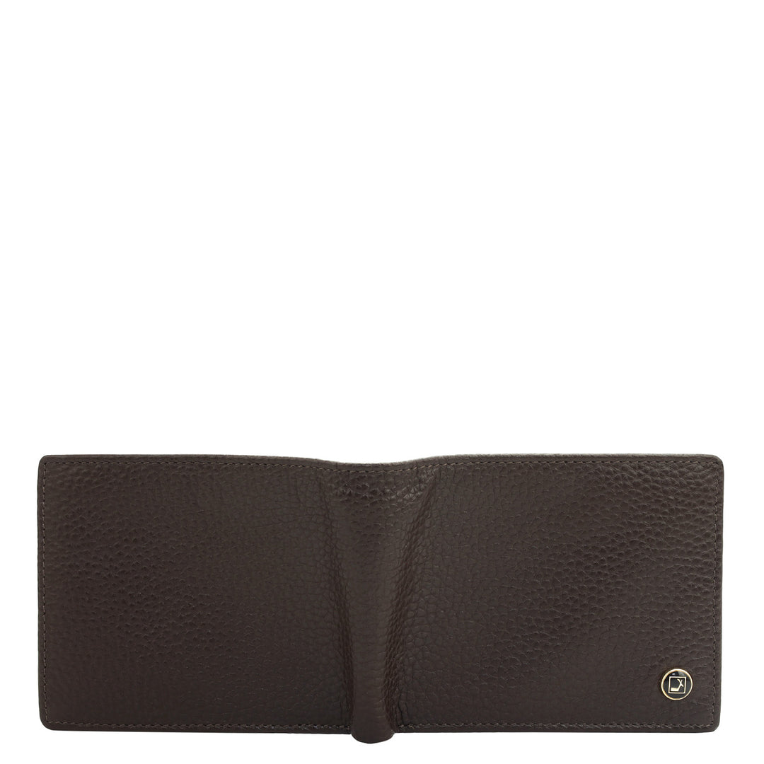 Chocolate Bifold Leather Mens Wallet