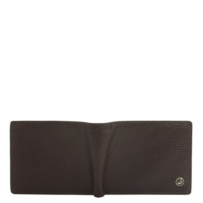 Chocolate Bifold Leather Mens Wallet