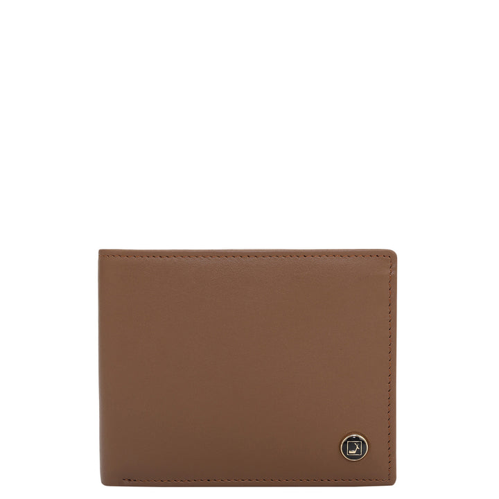 Cognac Bifold Leather Mens Wallet