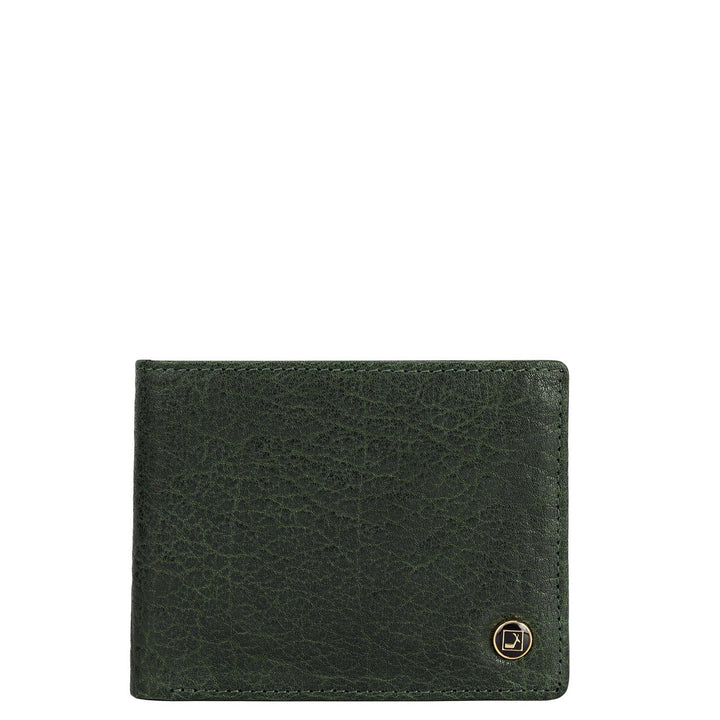 Green Bifold Leather Mens Wallet