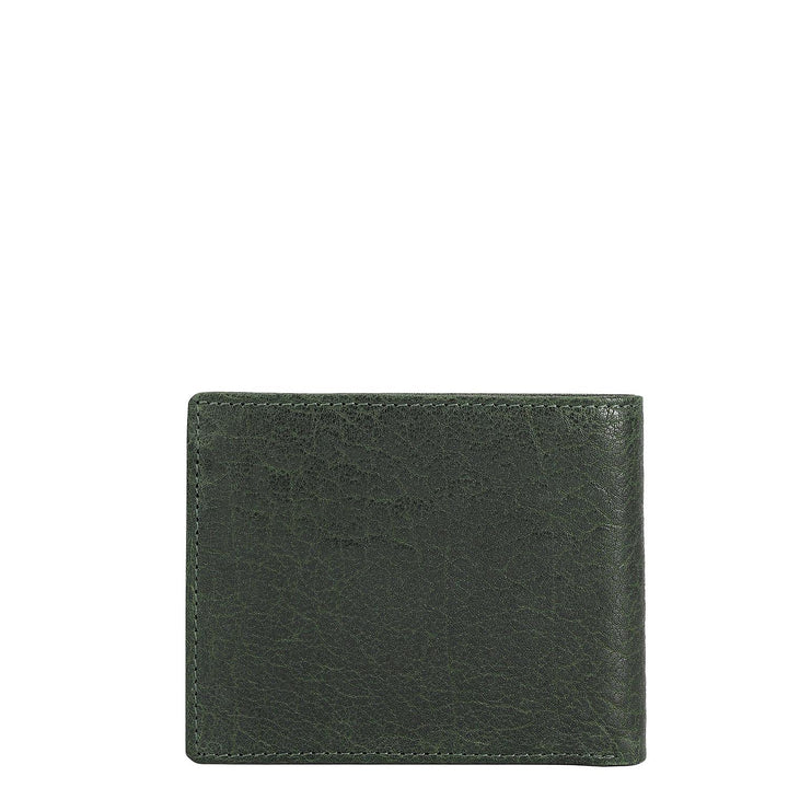 Green Bifold Leather Mens Wallet