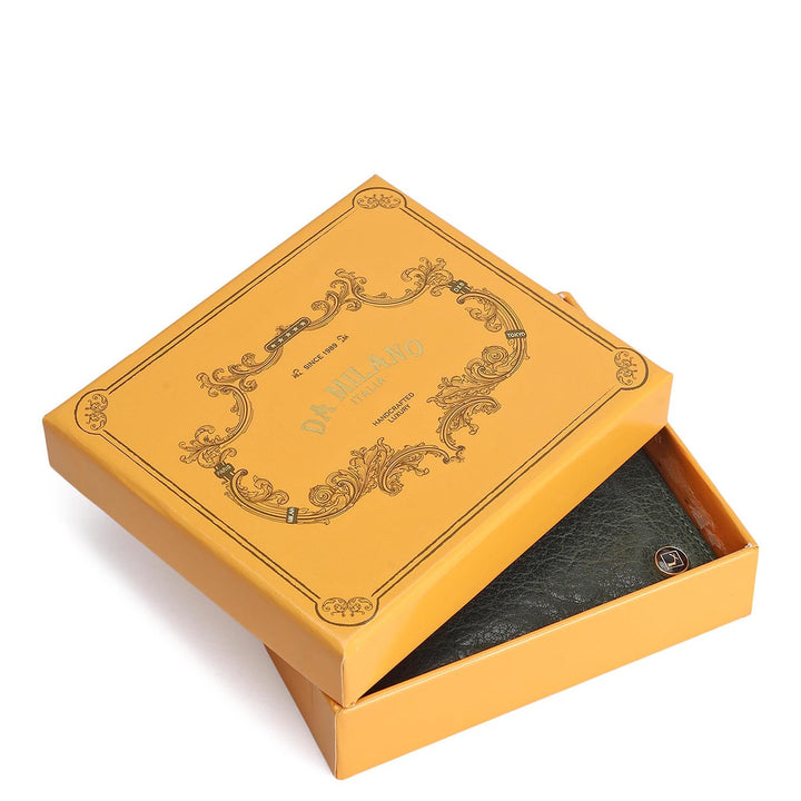 Green Bifold Leather Mens Wallet